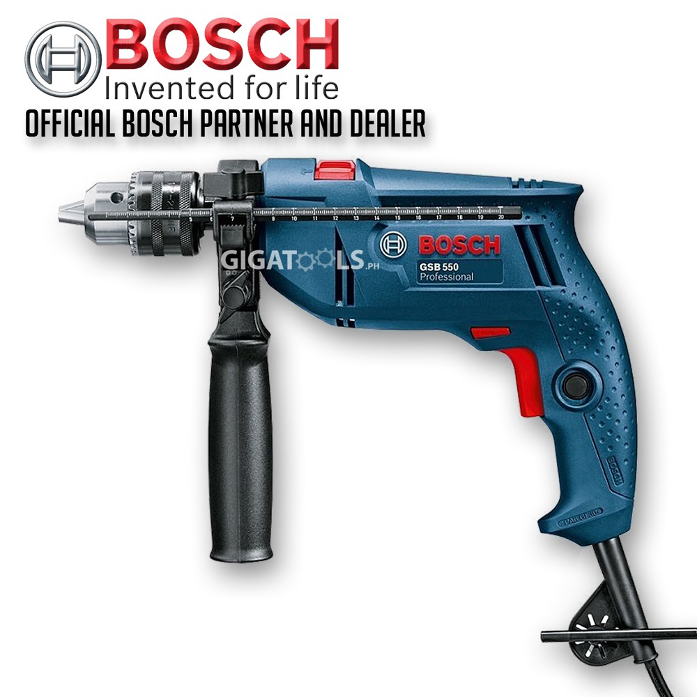 Bosch GSB 550 Professional Impact Drill 550W w/ FREE DoubleEnded Screw Bit with