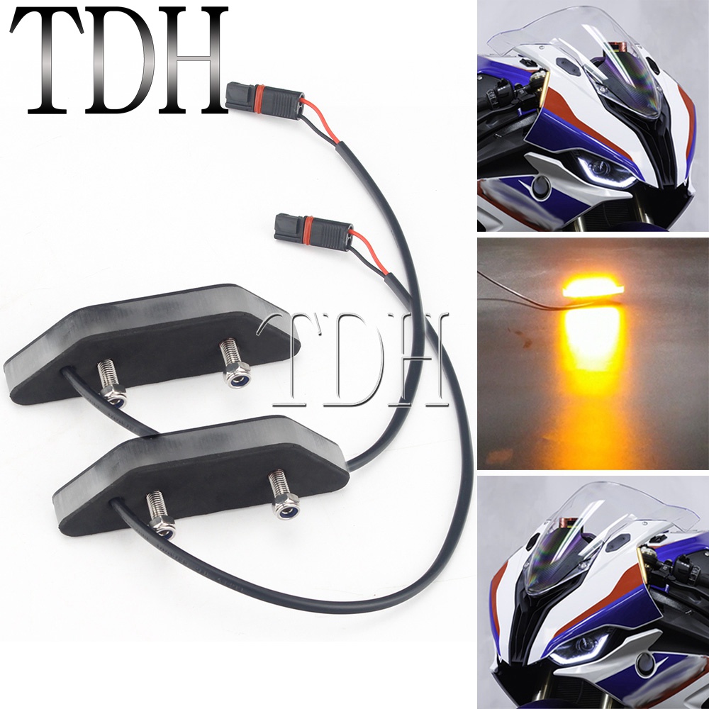 TZ For BMW S1000RR 2020Present LED Turn Signals Mirror Block Off Left&Right Turning Indicator
