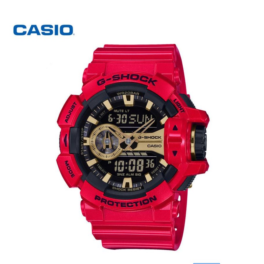 red and gold g shock