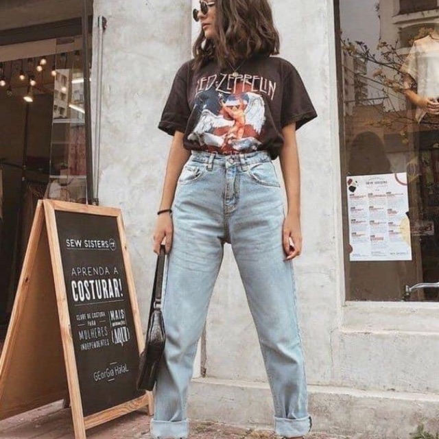 New Stocks Zara Highwaist Mom Jeans | Shopee Philippines