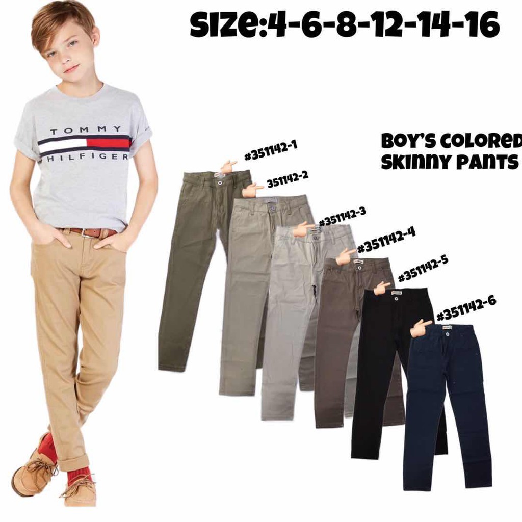 boys colored skinny jeans