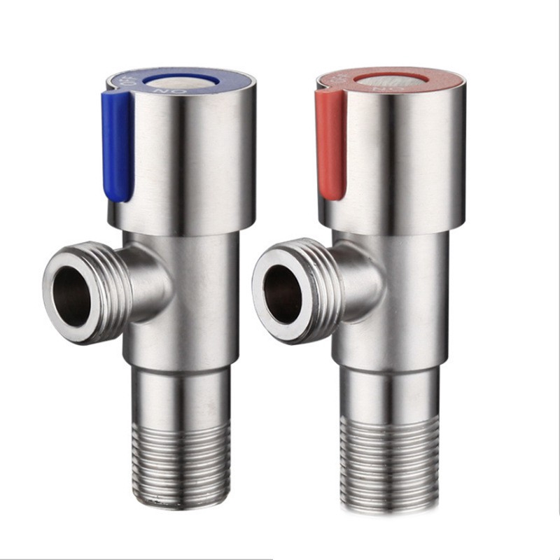 Sus304 Angle Valve Bathroom Stainless Steel Stop Valve Toilet Plumbing One Way Valve 1 2 Inch 2 Pcs Shopee Philippines