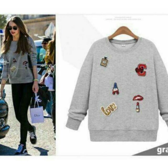 sweater with patches