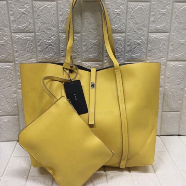 zara bag yellow