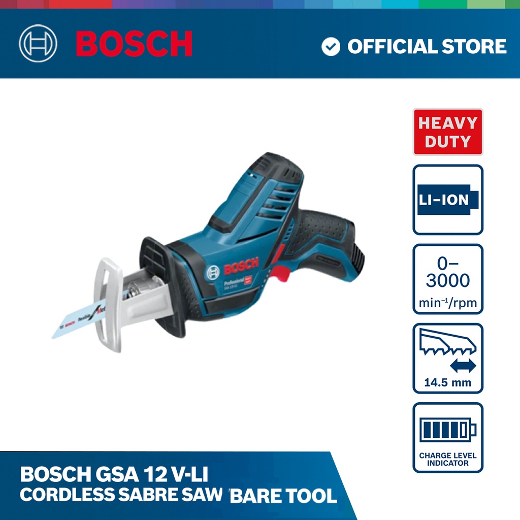 Bosch GSA 12 V-Li Cordless Sabre Saw Bare tool | Shopee Philippines