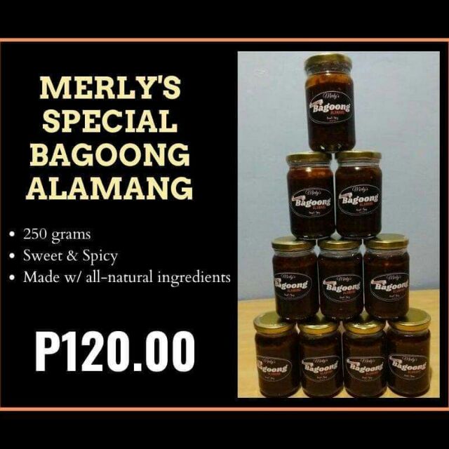 Merly's Special Bagoong Alamang SINCE year 2000 | Shopee Philippines