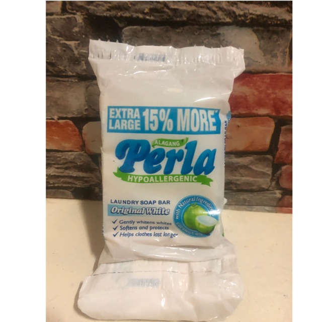 Perla Hypoallergenic laundry soap 95g | Shopee Philippines