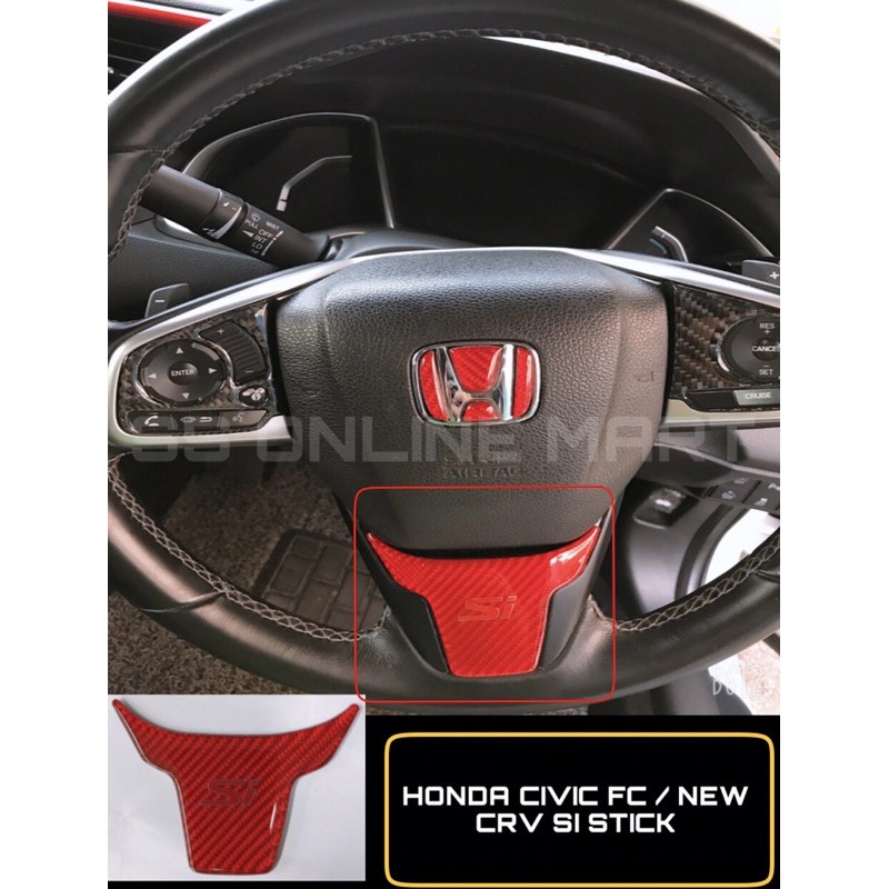 Honda Civic Fc / CRV 20162020 Steering SI Red Carbon Stick Shopee Philippines