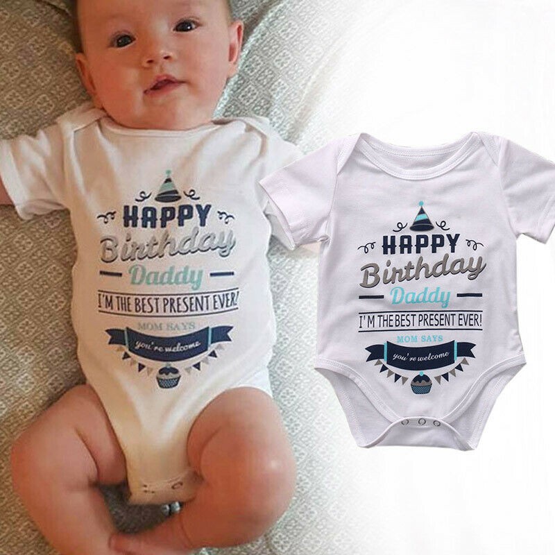 carter's happy birthday daddy onesie