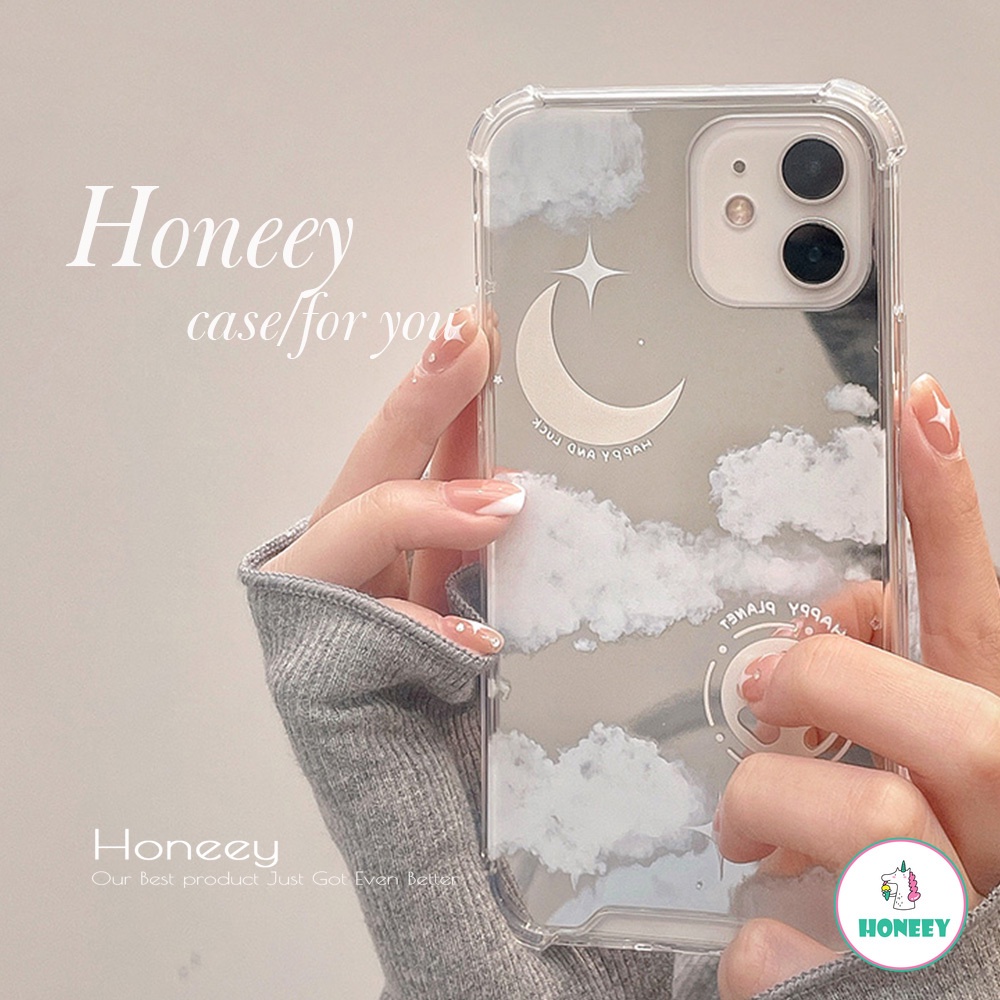 Ins Dreamy Makeup Mirror Moon Star Cloud Phone Case Compatible For Iphone 13 12 11 Pro Max X Xs Max Xr 8 7 Plus Shockproof 4 Corners Tpu Back Cover Shopee Philippines