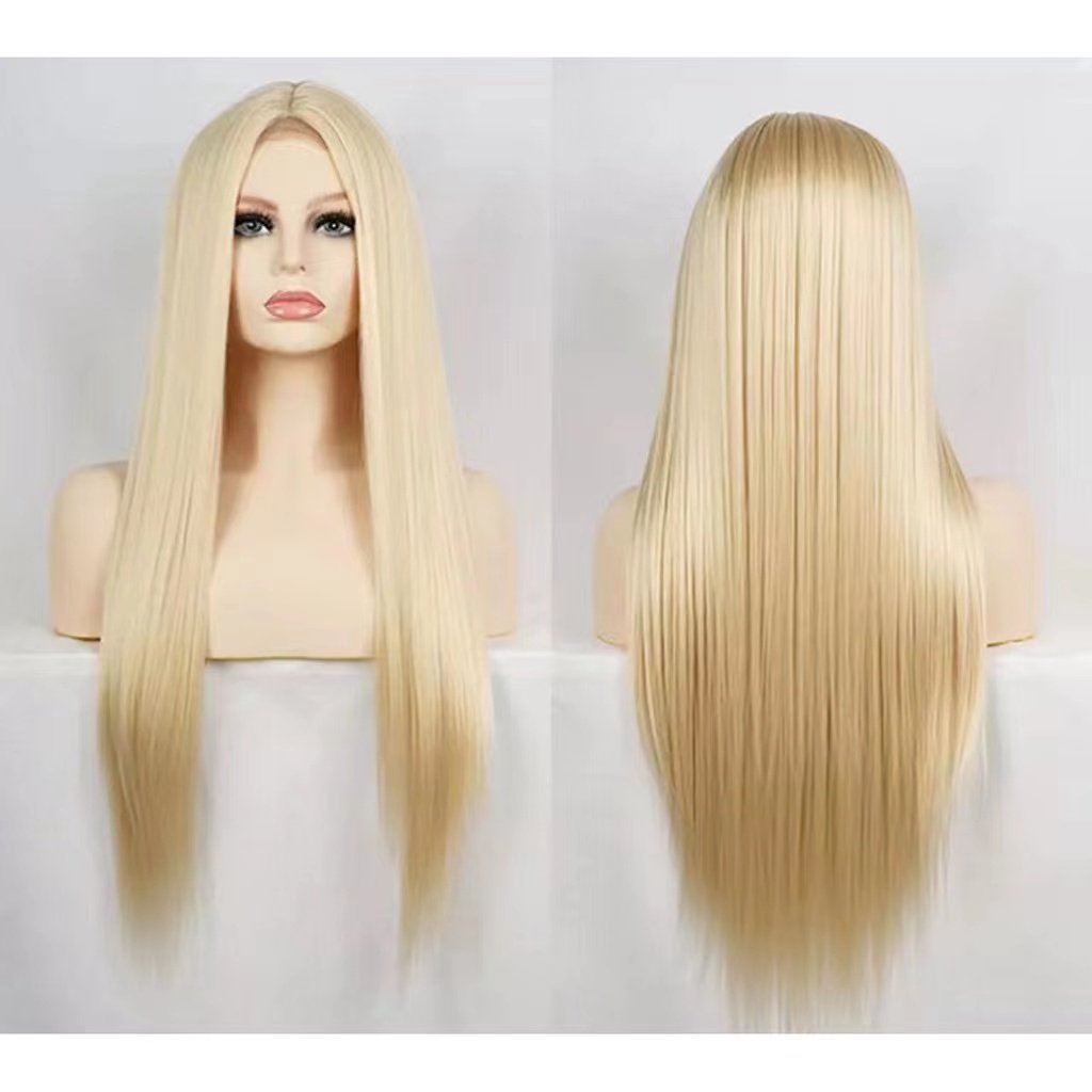 ✓100% Original Yoky Synthetic Hair Wig Blonde Heat Resistant Wigs Ocean  Wave Wig Curl Hair | Shopee Philippines