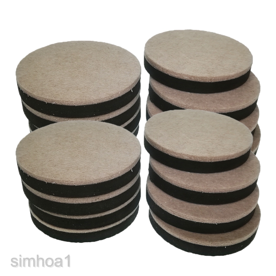 16 pcs reusable felt furniture sliders pads hardwood floor furniture movers