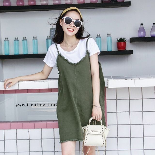 shirt under dress korean