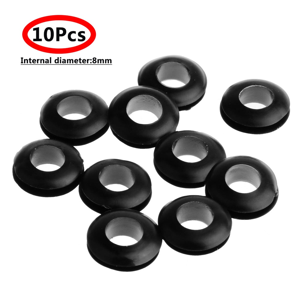 US STOCK 10Pcs 8mm Silicone O Ring Sealing Washers Grommet for Mason ...