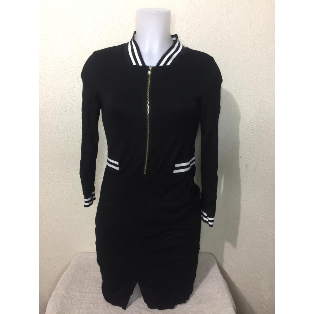 corporate-plain-black-dress-small-medium-shopee-philippines