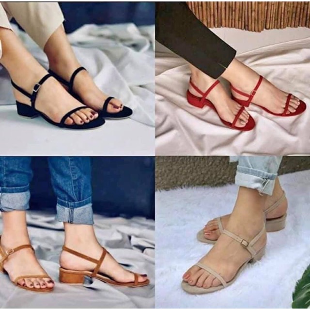 1 inch block heel