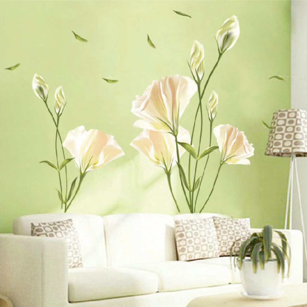 Lily Flower Home Living Room Mural Decor Art Decal DIY Wall Sticker  Removable | Shopee Philippines