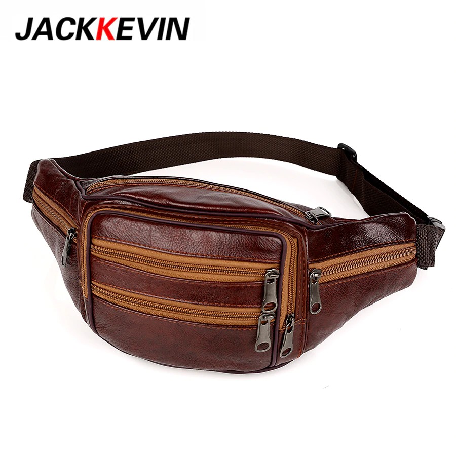 genuine leather waist bag
