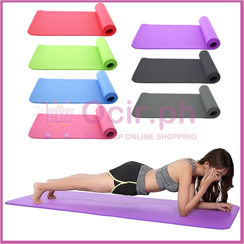 Workout Equipment for Home KPX Thick Yoga Mat 3 Piece Set Pilates 1 Pedal Resistance Band Include 1 Yoga Excersize Mat with Carrying Strap Exercise Gym 1 Yoga Pilates Ring Yoga