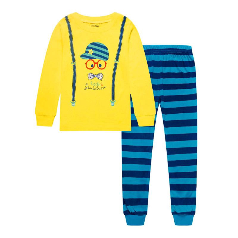 Boys Girls Cartoon Minion Pajamas Despicable Me Cotton Baby Clothes Set Unisex Kids Sleepwear 2Y-7Y