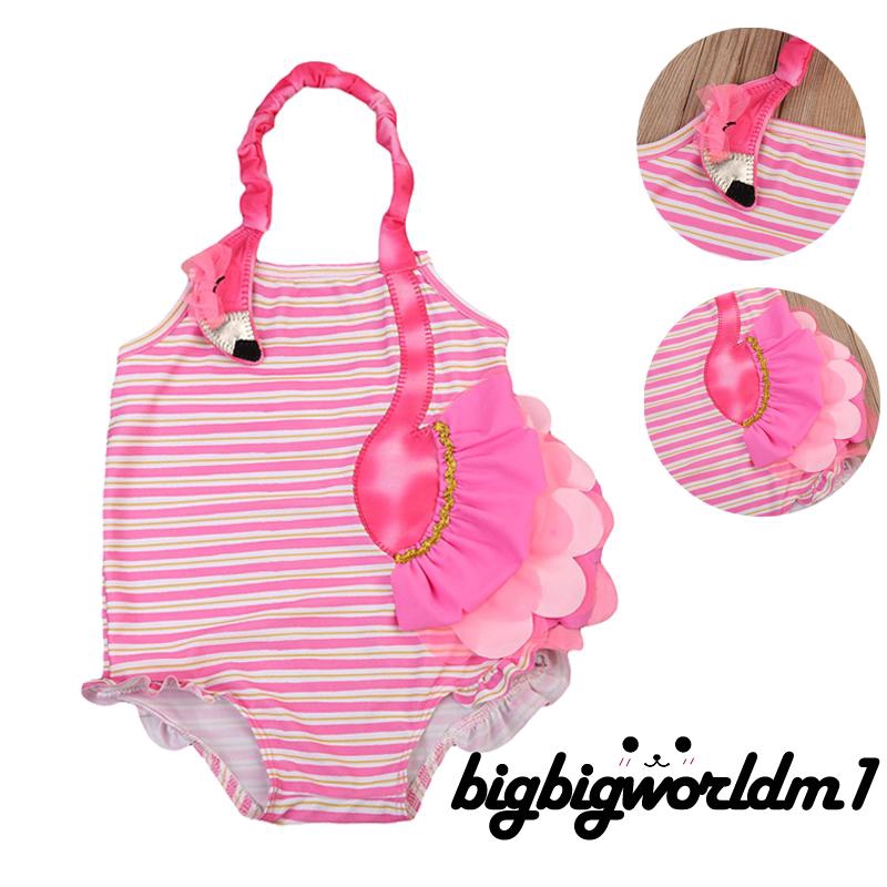 kids flamingo bathing suit