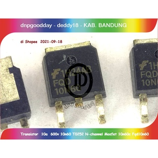 Transistor 10a 600v 10n60 T0252 N-channel Mosfet 10n60c Fqd10n60 ...