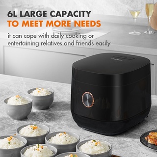 Gaabor Rice Cooker 6l 3l 1 8l Multi Function Cooker Non Stick Cooking