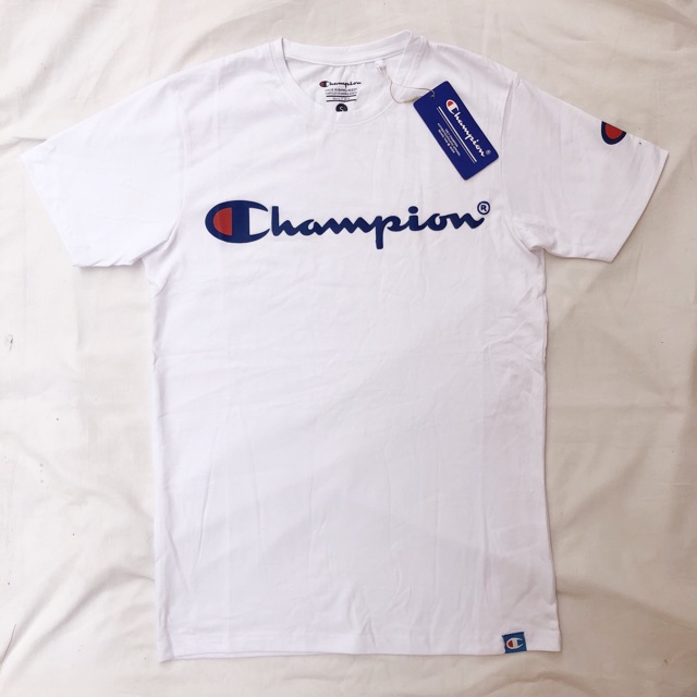 champion plain white t shirt