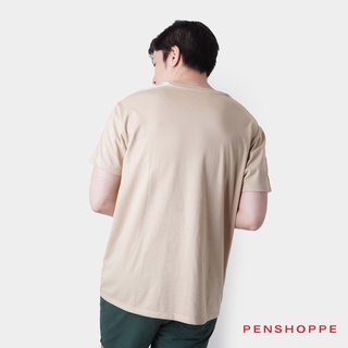 Penshoppe Relaxed Fit T-Shirt With Penshoppe Taping For Men (Tan) #3