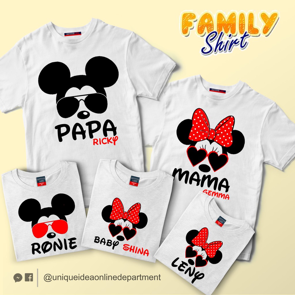 matching mickey mouse shirts for family