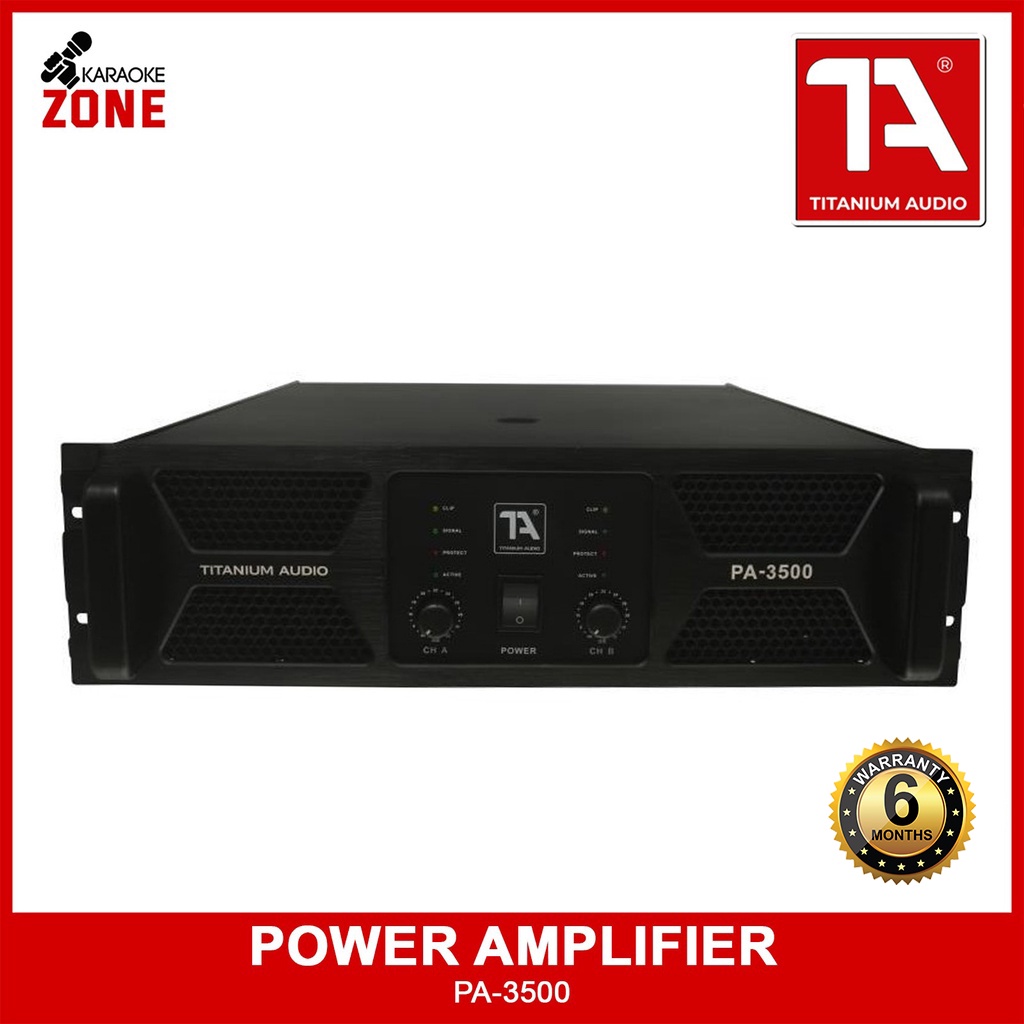 Titanium Audio PA 3500 Power Amplifier / 2000w RMS / Professional