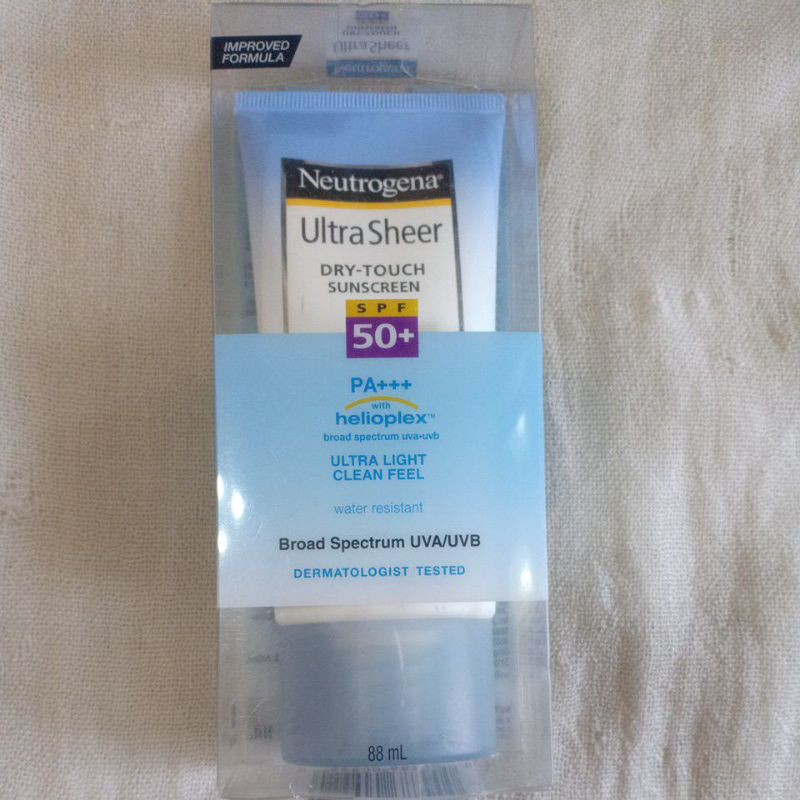 Neutrogena ultra sheer dry touch sunscreen spf 50+ expiry 2025 Shopee