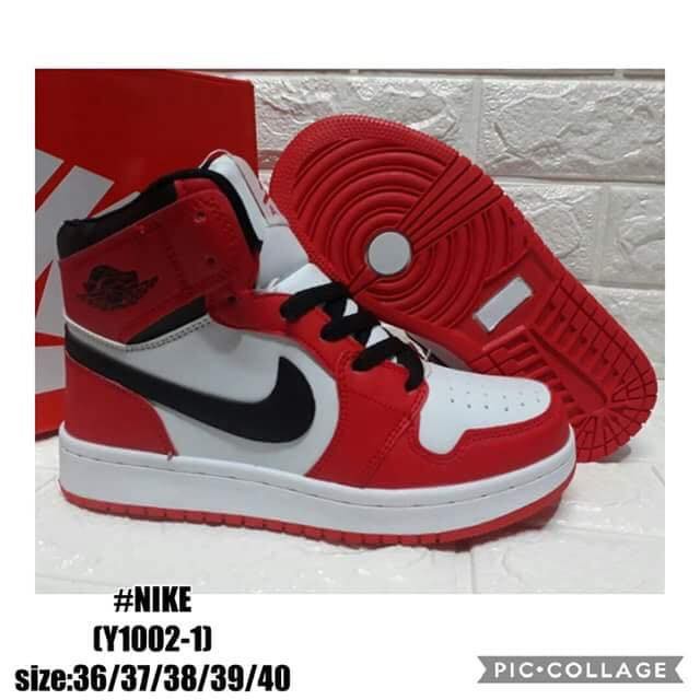 go to work Luscious subject NIKE HIGH CUT RED,WHITE AND BLACK | Shopee Philippines