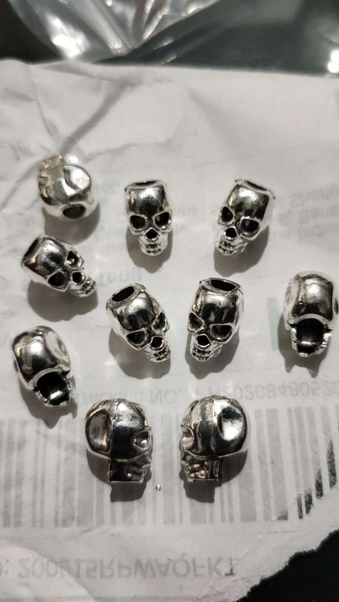 Skull Carving Holes Beads Charms For Jewelry Making Craft | Shopee  Philippines