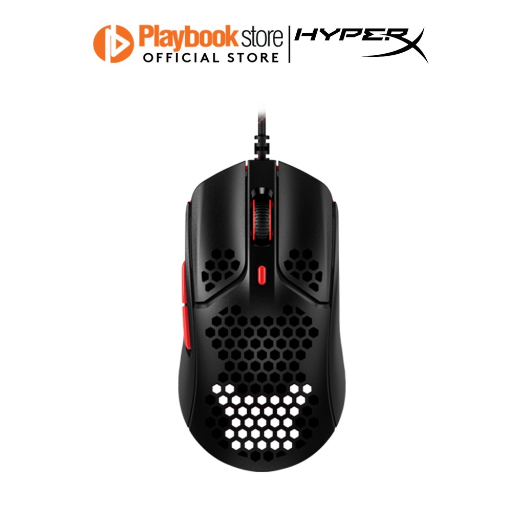 HyperX Pulsefire Haste Wired Gaming Mouse Black/Red (4P5E3Aa) Shopee