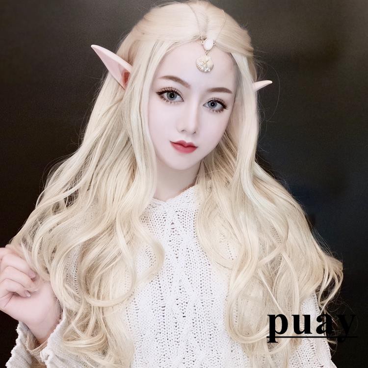 Boutique Wig丨two Yuan Anime Cos Long Straight Hair Style Elf
