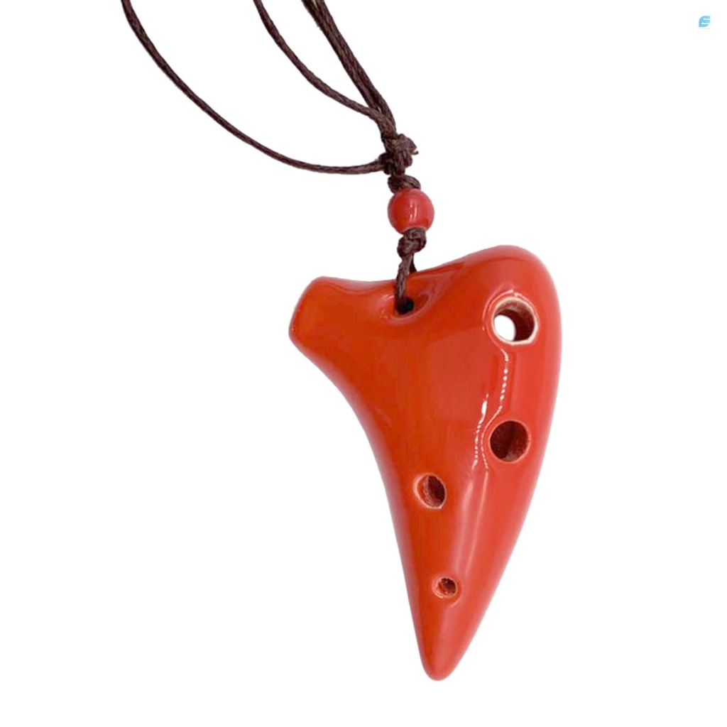 6 Holes Ceramic Ocarina Alto C Submarine Style Musical Instrument with