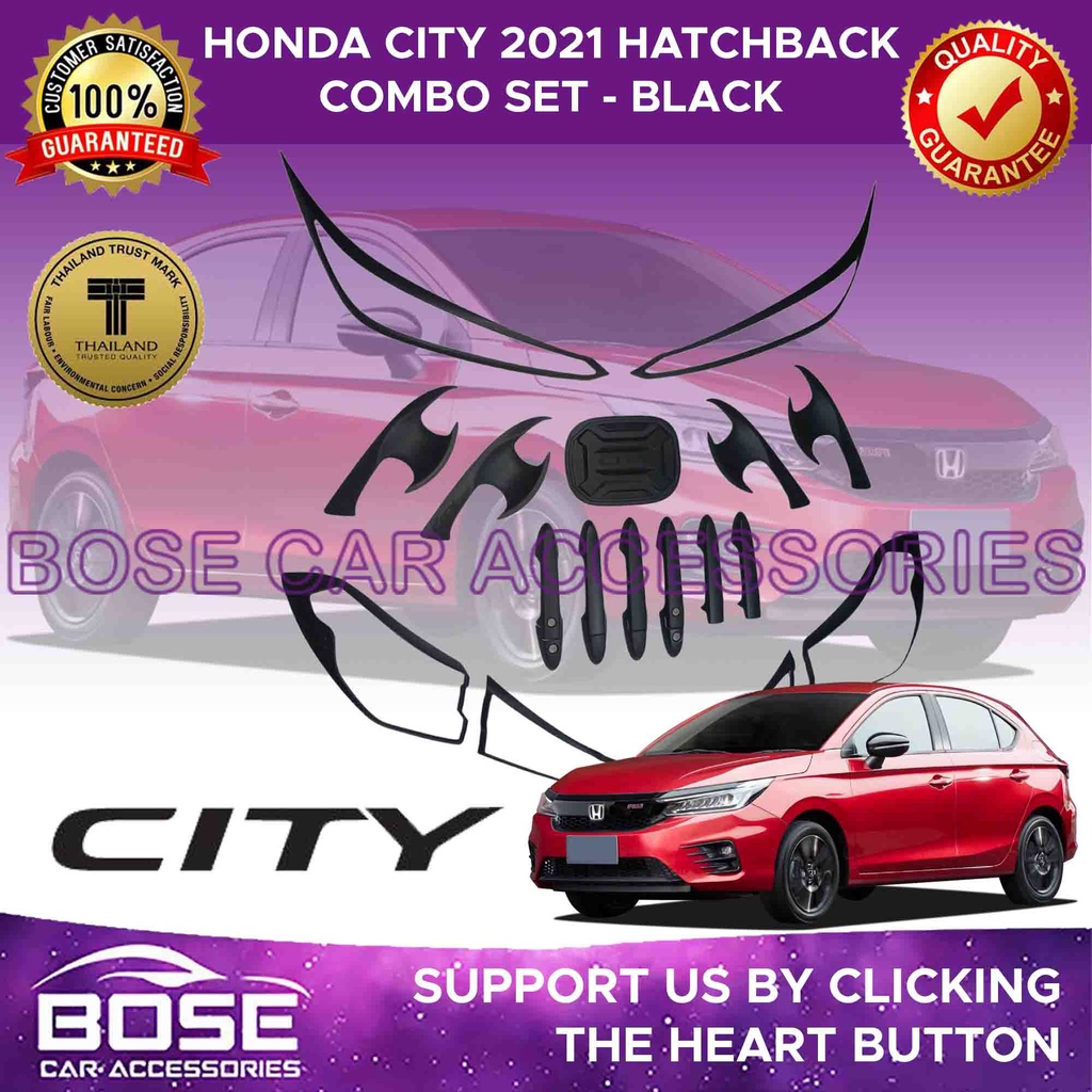 Honda City Garnish Cover Set Black 2014 2020 / 2021 ON Honda City