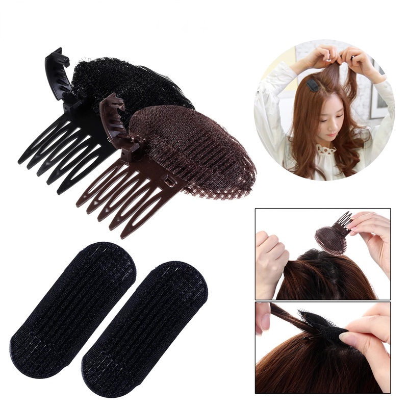 Forehead Hair Base Bump/Invisible Bangs Pad/Volume Fluffy Puff Hair Pins/Hairstyle  Sponge Pad Clip Comb | Shopee Philippines