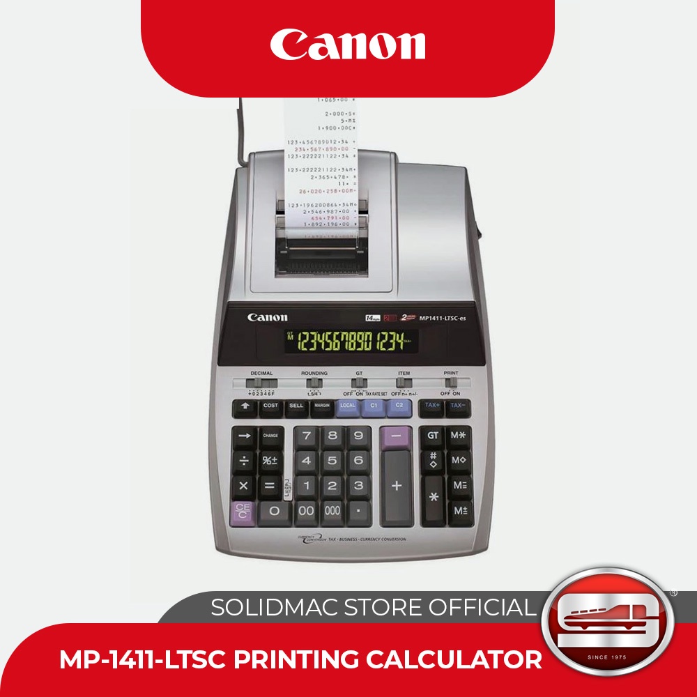 Canon MP1411LTSC 14digits Printing Calculator Shopee Philippines