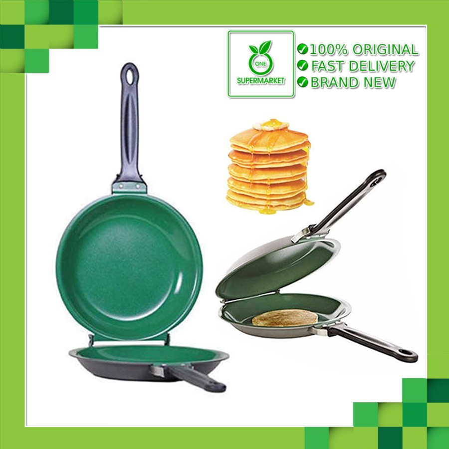 Double Sided Frying Pan Non Stick Folding Omelette Pan As230 Shopee Philippines 9787