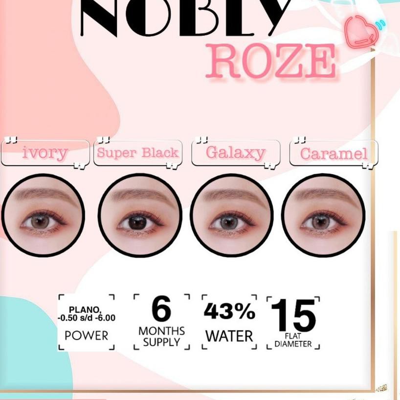 Mkd 27f 21g Softlens Nobly Idol Roze Flat Dia 15 00mm Normal Minus Ivory Caramel Galaxy 0 50 Shopee Philippines