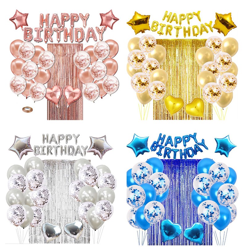 happy birthday letter balloons