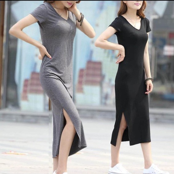 black summer dress long