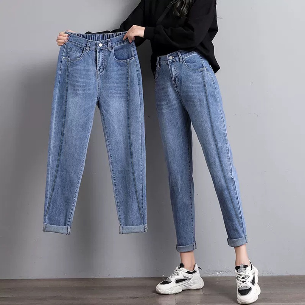 NEW ARRIVAL!! Korean MOM Jeans Garterize Boyfriend Denim Pants Maong ...