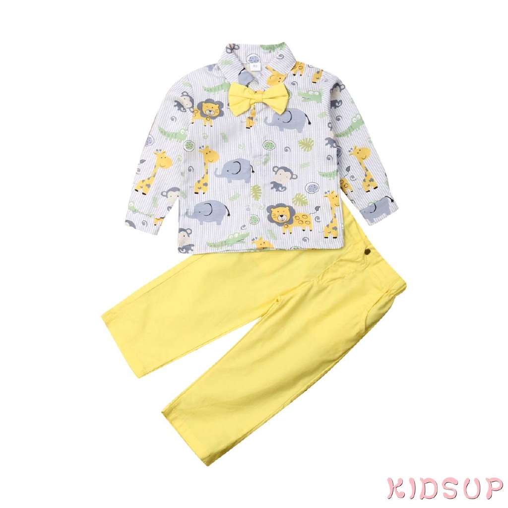 B-BKinder Baby Boy Sommer Anzug Hochzeit Bowtie Gentleman