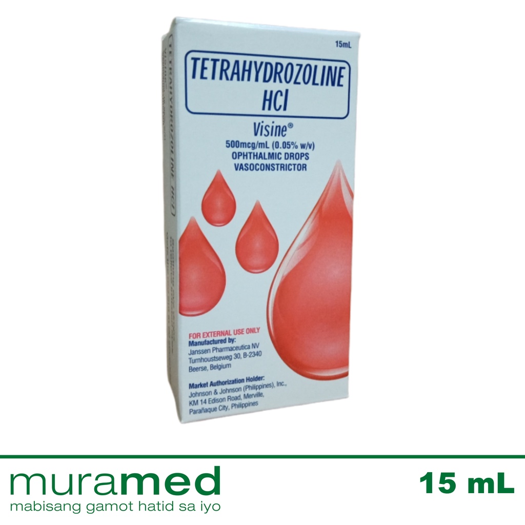 Visine Tetrahydrozoline Eye Drops 15 mL Shopee Philippines