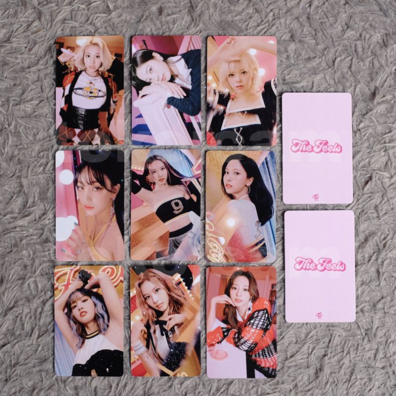 Photocard Twice The Feels | Chaeyoung Jihyo Momo Dahyun Jeongyeon Tzuyu