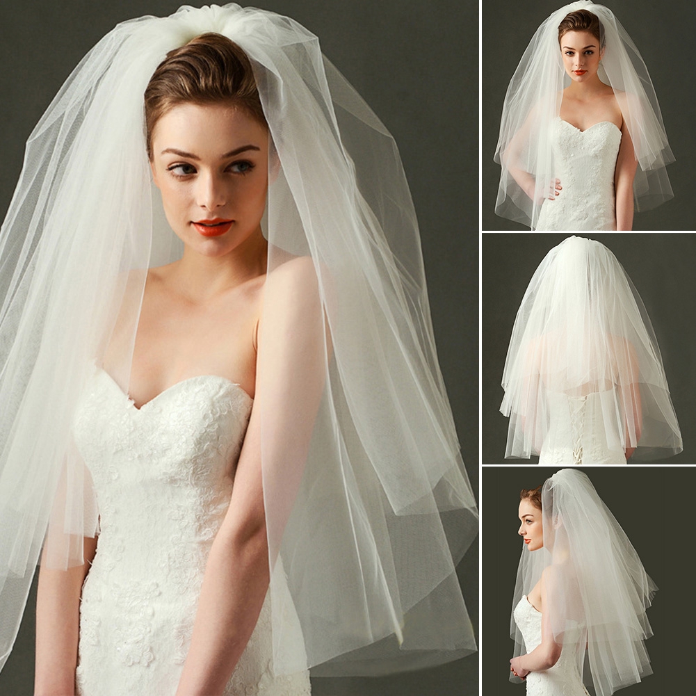 short wedding veils