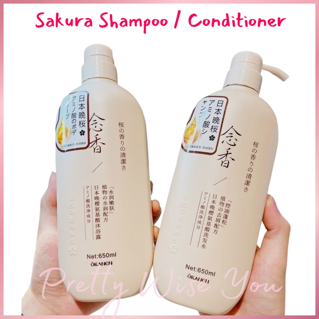 SAKURA Japan Shampoo Conditioner 300ml Shopee Philippines